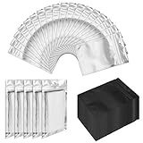 Diseño sellable - Bolsa plana de papel aluminio con una tira de sellado, conveniente para cerrar y abrir, un buen sellado es útil para mantener el agua, la humedad, el polvo y los olores, ahorrar esfuerzo, mantener las cosas organizadas y limpias.