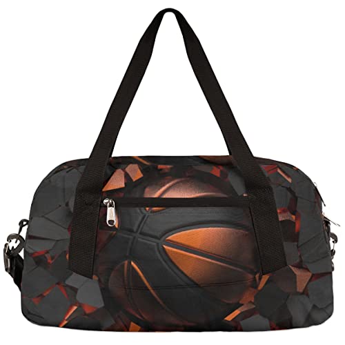 Basketball Duffel Bag Overnighter Small Duffle Bags for