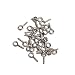 Elenxs 100pcs Ojo escarpias roscadas para la joyería de 10 mm Grano...