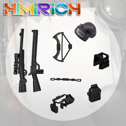 HIMIRICH 38 Pcs WW2 Military Weapons Pack Soldier Style Weapon Accessories, Army Gun Sets Toys Compatible with Classic Building Blocks for Children Age 6 to 15 Years - Thumbnail 4