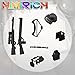HIMIRICH 38 Pcs WW2 Military Weapons Pack Soldier Style Weapon Accessories, Army Gun Sets Toys Compatible with Classic Building Blocks for Children Age 6 to 15 Years