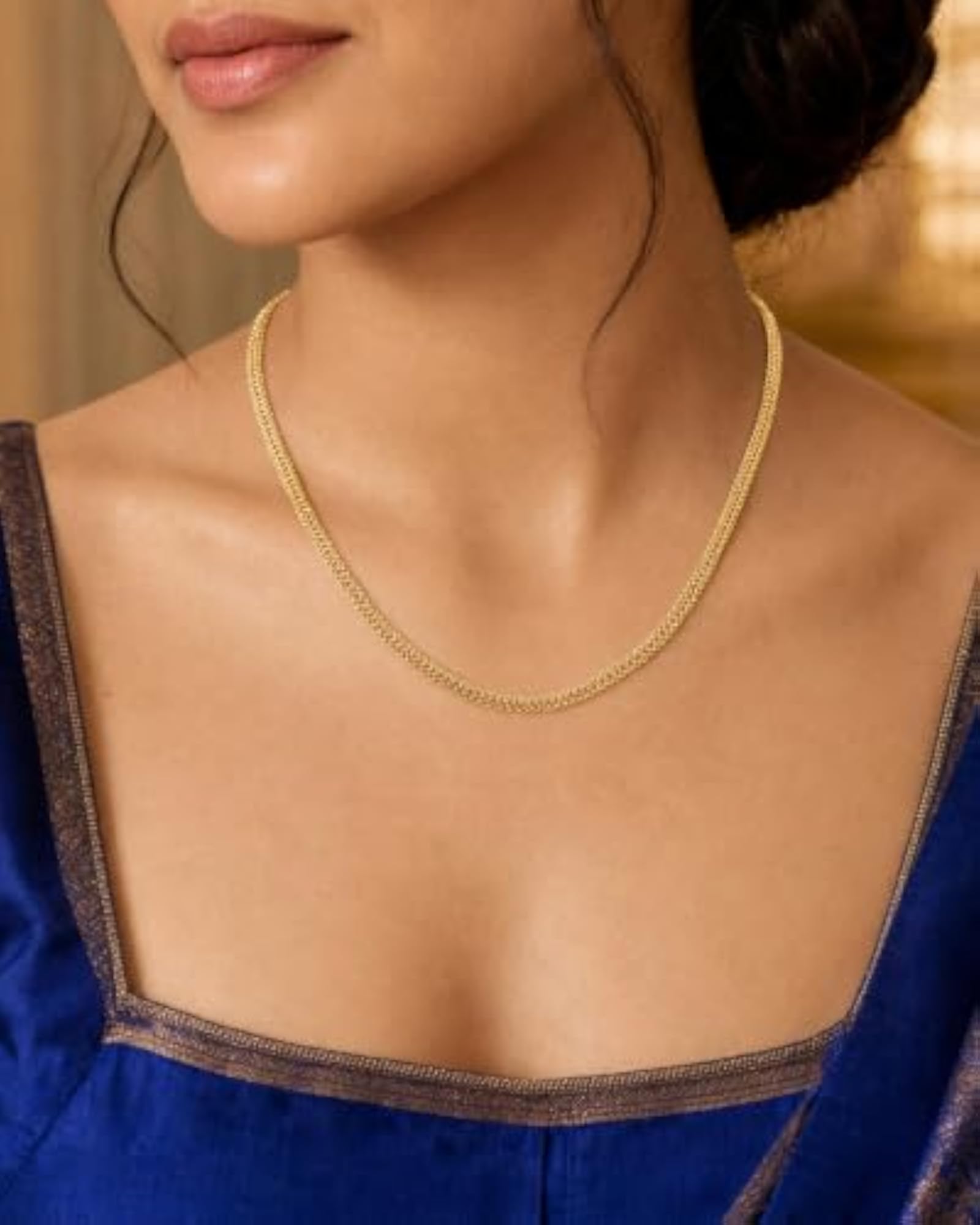 Women's Stylish Gold Plated Elegant Daily Wear Chain