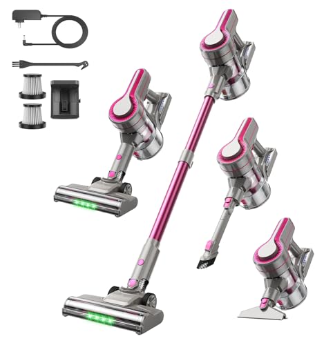 Image of 600W /50Kpa Cordless Vacuum Cleaners for Home, 50Mins Stick Vacuum with Self-Standing,Anti-Tangl,Lightweight Wireless Vacuum for Hardwood Floors Carpet Pet Hair Car