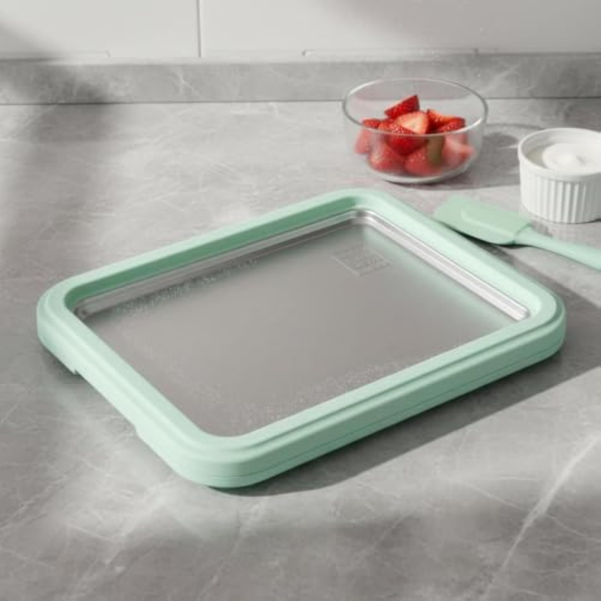 Non-Electric Rolled Ice Dessert Maker, 304 Stainless Steel