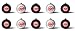 Produktbild Eintracht Frankfurt Weihnachtsbaumkugeln Christbaumkugeln Weihnachten Weihnachtsbaumschmuck 10er-Set