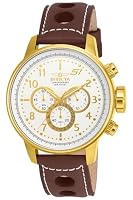 Invicta S1 Rally Stainless Steel Men's Quartz Watch - 48mm, Brown/White, Quartz Movement