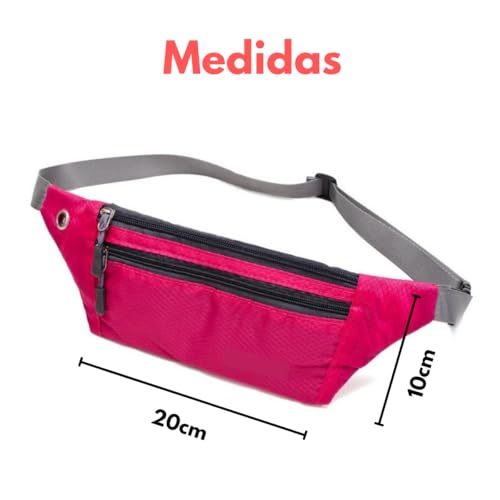 Pochete esportiva doleira porta celulares para academia corrida passeio feminina masculina (Vermelho