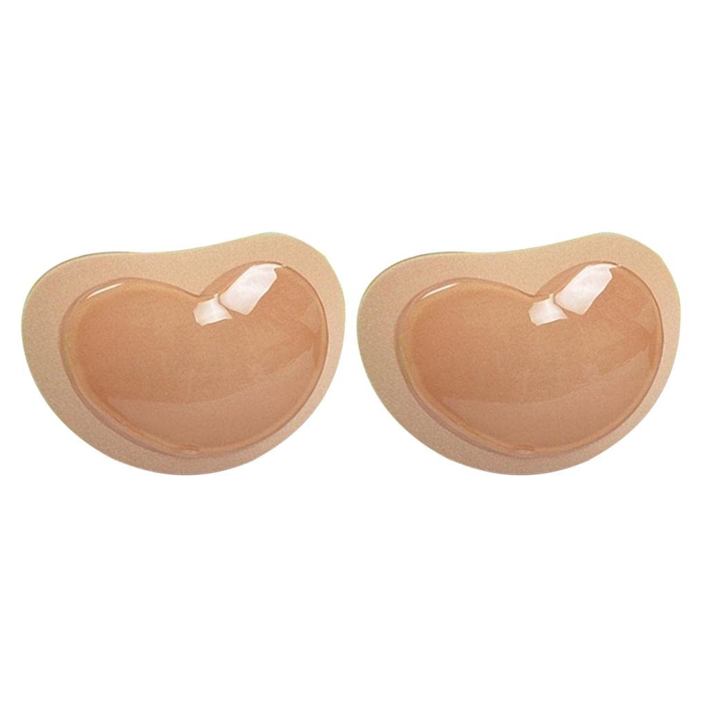 2xSelf-adhesive Silicone Bra Insert Pads Push Up Breast Enhancers Skin Color-image-42