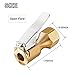 XYWZV Heavy Duty Brass Air Chuck with Clip Adapter, Open Flow Straight Tire Chuck Air Nozzle, 1/4