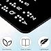 Braille Alphabet Board, Braille Alphabet Board with Raised Dots Numbers & Punctuation Learning Letter Fingerboard for Beginners Teaching Aid Blind Children (Horizontal)