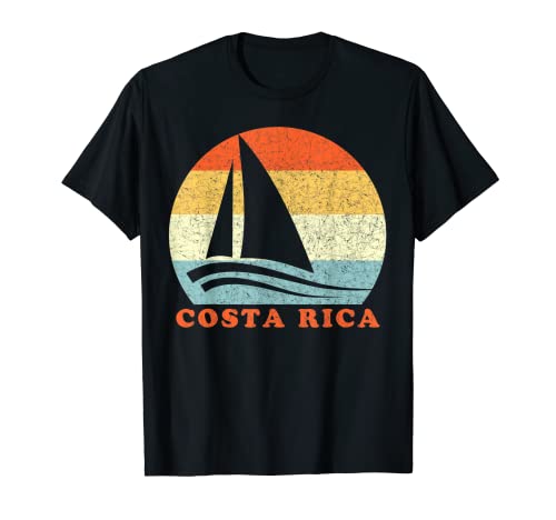 Costa Rica Velero Sailors Vintage Retro Vacation Camiseta