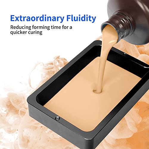 Image of 3 idea Imagine Create Print 3D Printer Photopolymer Resin for LCD 3D Printing, High Precision & Quick Curing & Excellent Fluidity - 1kg (Light Beige)