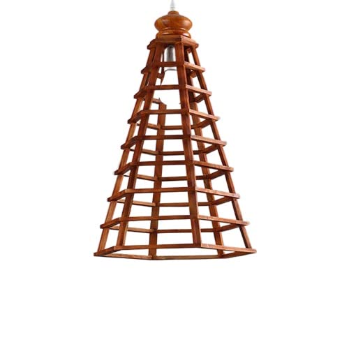 Lustre bambou fait main et suspension lanterne bois de style japonais
