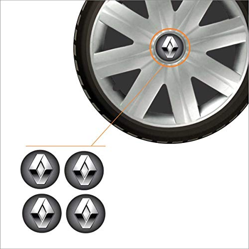 Jogo Calota Aro 14 Clio Logan 2007 2008 Renault + Emblema Resinado