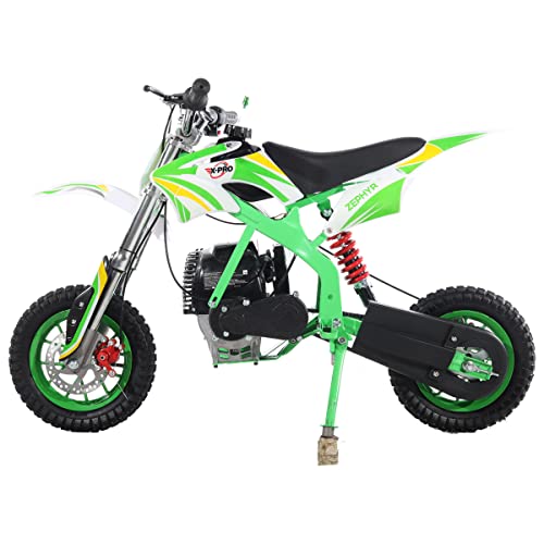 X-PRO 40cc Mini Dirt Bike Pit Bike Dirt Bikes Gas Power Bike Off Road Motorcycle,Green