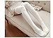 SofZenrM Women‘s Thigh High Socks Fashion Lace Top Cotton Long Stockings Over Knee Leg Warmer (white)