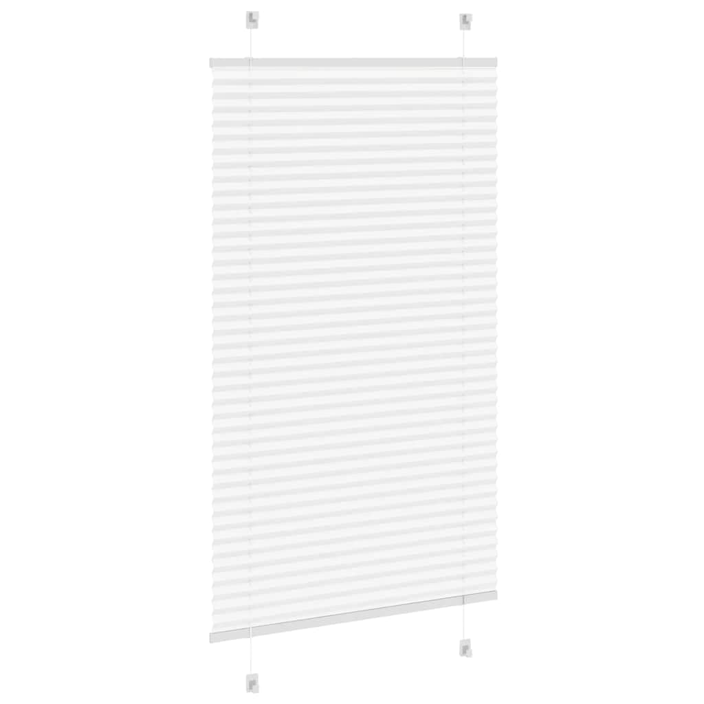 Tenda plissettata antracite, 40 x 100 cm, larghezza tessuto 39,4 cm, poliestere per finestre con protezione solare e sguardi indiscreti, larghezza pieghe, poliestere 40 x 100 cm