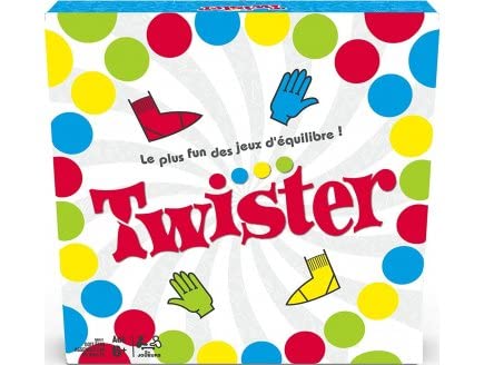 Jeux de société - pour Twister Nouvelle Version française - Set Jeu d'equilibre Enfant et Adulte + Carte Tigre - Jeu Plein air