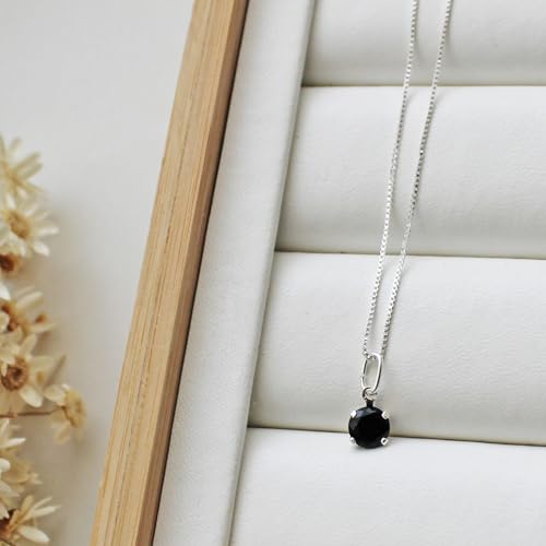 AMENNA, Pingente Ponto de Luz Preto Prata 925