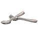 Aligle 12PCS Stainless Steel Fruit Forks and Dessert Spoon Carved Handle