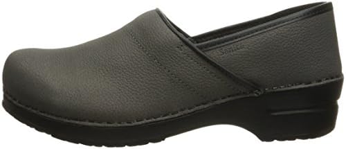 Sanita Pro Textured Oiled Professional Clogs for Women - Arch Support, Durable, Closed-Back Slip-On Shoes - Grey, Women 10.5-11 | Image 7