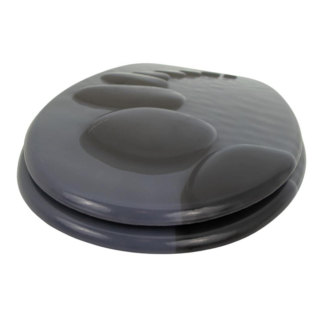 OGOMONDO Sedile Wc Copri Water Universale Frizionato Colorato Fantasia MDF Chiusura Rallentata