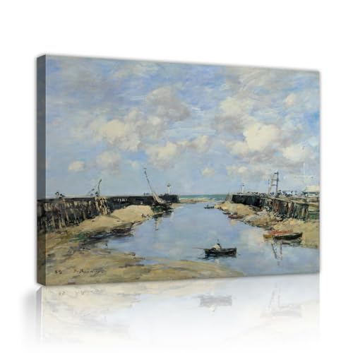 Tableau Blue Sky L’entrée de Trouville CHERHERART pour illuminer votre salle à manger
