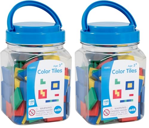 Azulejos de colores matemáticos para actividades de clasificación infantil