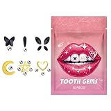 Fmzrbnih Joyería – Kit De Joyería Para Dientes Seguros, Piedras Preciosas Brillantes Portátiles, Conjunto De Decoración Profesional Para El Hogar | Accesorios Dentales Para Fe