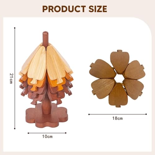 Dessous de verre en forme d'arbre isolant pour théière - 5