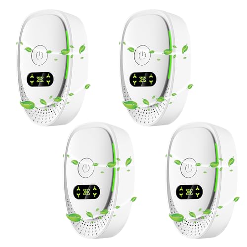 Wxeadu Plug-In Negative Ion Air Purifier, 4 Pack Plug in Air Purifier, Quiet Negative Ion Air Ioniser, Mini Portable Air Purifiers for Bedroom, Home, Pets, Kitchen, Toilets, Office, Smoke
