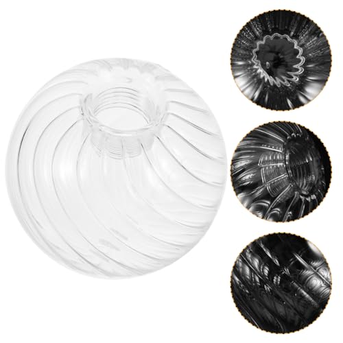 Image of Holibanna Glass Lamp Shade Replacement Design Indoor Light Cover for Pendant Lamps Unique Decorative Glass Fixture for Living Room Bedroom and Hallway