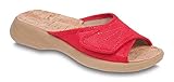  Befado Damen Pantoletten Hausschuhe Latschen 204D (41, Muster-1)