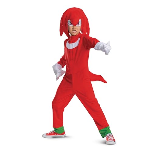 Disguise Sonic Knuckles Costume for Kids, Official Sonic Movie 2
