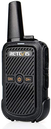 Retevis RT15 Rechargeable Walkie Talkies for Adults,Portable FRS Two-Way Radios Mini,VOX Lock USB Charging,for Outdoor Camping,Family Travel(1 Pack)