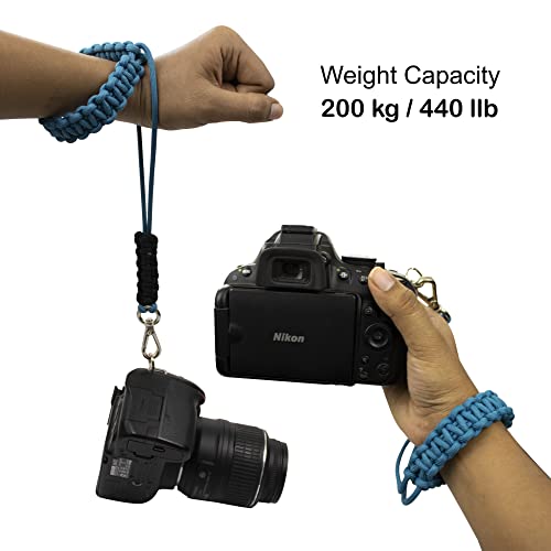 Image of Paracord Wrist | Camera Strap for Robust Hand Grip To Hold All DSLR Camera | Heavy gear | Binocular -Alloy camera strap