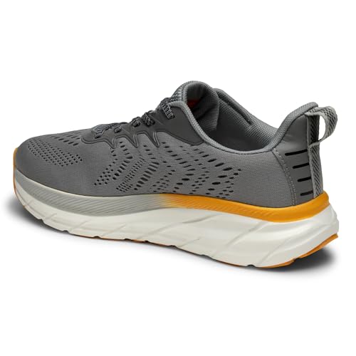 Image of JQR Atlanta Men's Sports Running Shoes Knitting Upper Lace Up Design Soft Cushioned Memory Foam Insole Extra Grip Anti Skid Comfortable Lightweight Durable for Gym, Walking, Jogging & Everyday