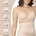 Wacoal Women's Red Carpet Lightly Padded Full Coverage Underwire Strapless Bra, 854119, Naturally Nude, 34DD