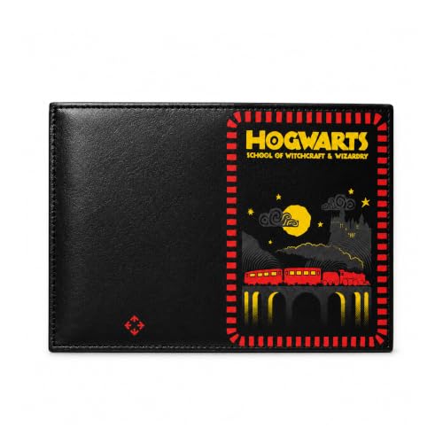 Image of Nasher Miles x Harry Potter Hogwarts Express Passport Sleeve Set of 2 | PU Travel Cover with Cards Slot | Ideal for Travel | Men, Women, Boys, Girls (Black & Red)