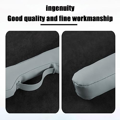 LKAHG Car Seat Gap Filler, 2 Pack Microfiber Leather Seat Crevice Plug Drop Blocker, Organizer Fill The Gap Between Seat and Console Stop Things from Dropping, Universal Car Accessories (Grey)