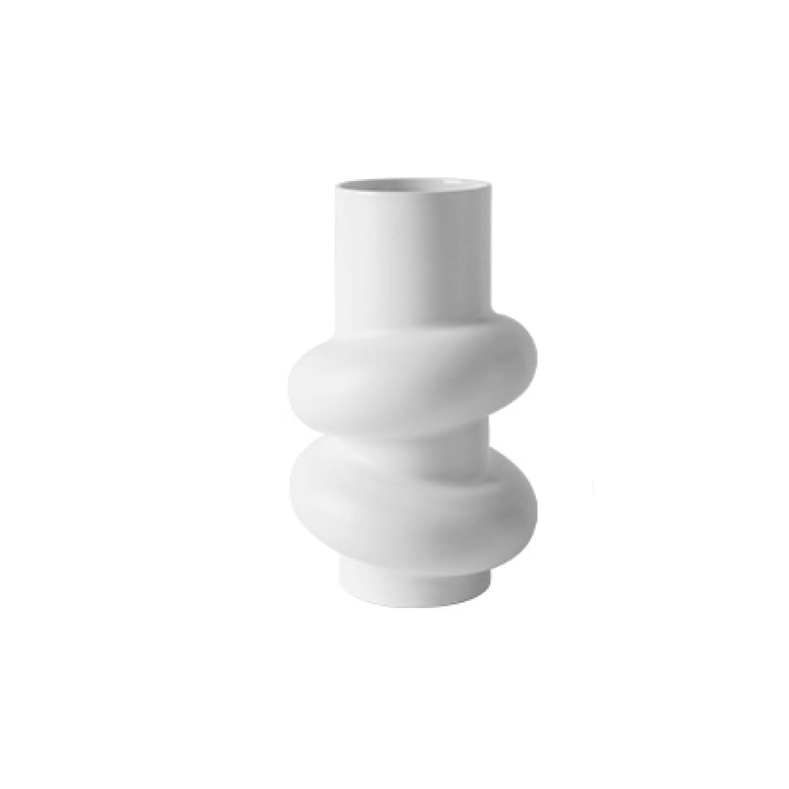 Vase statue blanc géométrique salon bureau porche chambre table