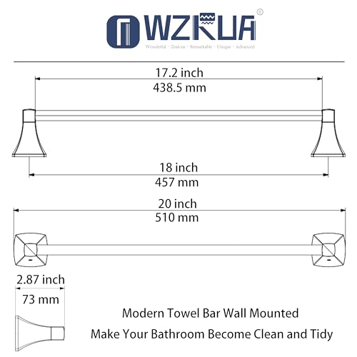 Porte-serviettes noir mat de 45,7 cm pour moderniser votre douche