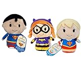 Hallmark Itty Bittys 3 Pack Bundle: Batgirl, Clark Kent as Superman & Supergirl Plush Super Heroes