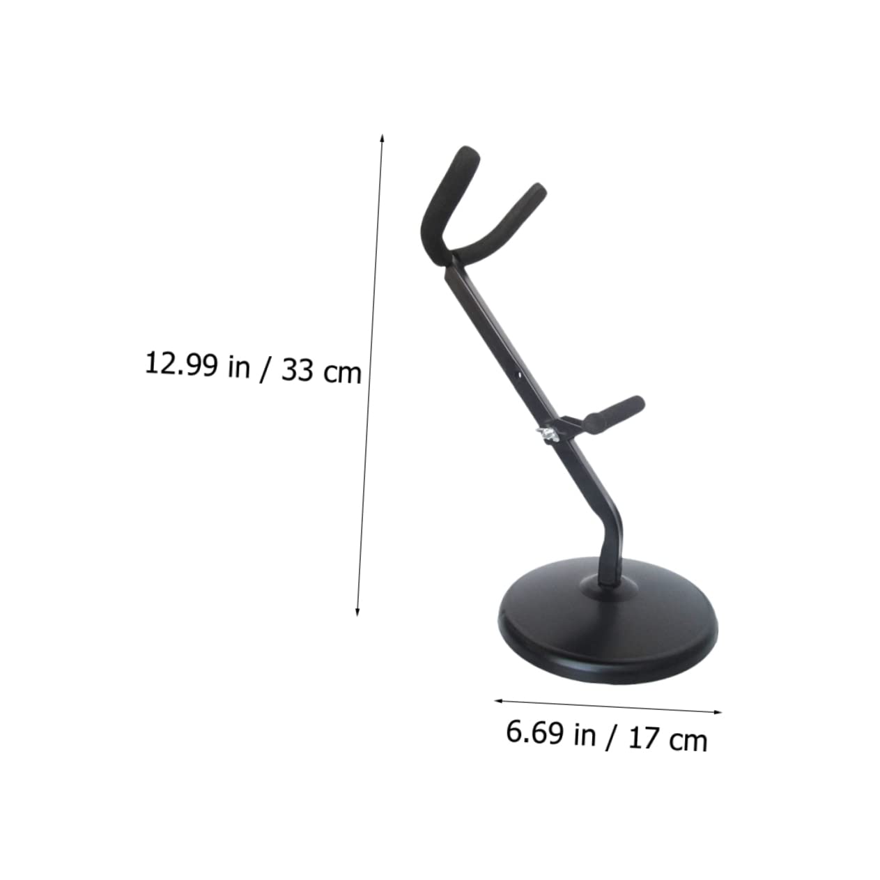 OFFSCH Alto Saxophone Stand Portable Desktop Saxophone Rack with Sponge Cushion Protection Chic Design and Wear Resistant for Musicians and Performers