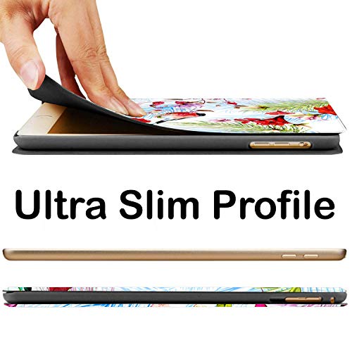 Image of DuraSafe Cases for iPad Pro 11 inch 2nd Gen Folio Printed Case A2228 MY232HN /A A2068 A2230 MXDC2HN /A MXDE2HN /A MXDD2HN /A MXDF2HN /A A2231 MY332HN /A MY342HN /A MXEW2HN /A MXEY2HN /A - Birds & Flowers