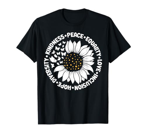 Bondad Paz Igualdad Amor Esperanza Diversidad Derechos Humanos Camiseta