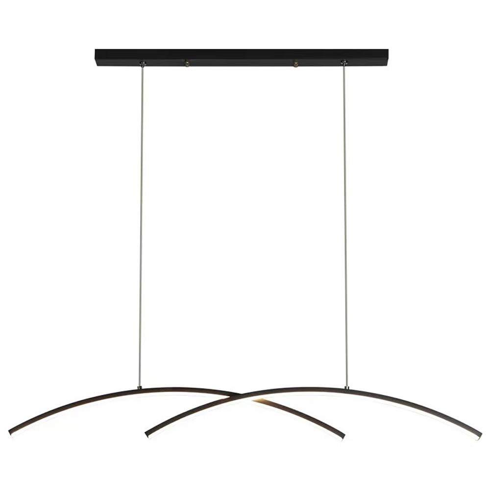 Suspension linéaire LED de 90 cm et 120 cm luminaire suspendu noir réglable