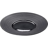  Assiette Porcelaine Noire Bord Strié Ø 255 à 305 mm - Stalgast 305 (Ø) mm