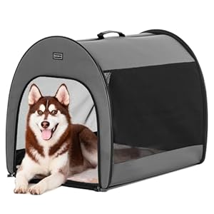 Petsfit Faltbare Hundebox mit Plüschkissen