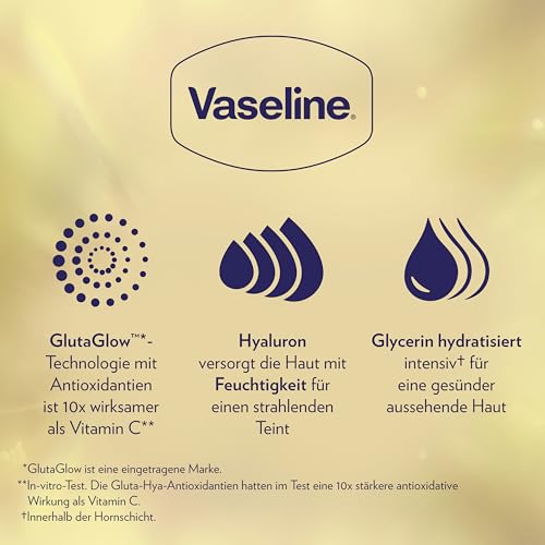 Vaseline Gluta-Hya Flawless Tone, Antioxidantienreiche Feuchtigkeitslotion, Gegen Pigmentflecken, Mit Leichter Textur, Schnelles Einziehen… – Ansicht 6